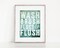 Wash Brush Floss and Flush Art Print for Kids Bathroom Decor | Not Framed product 1